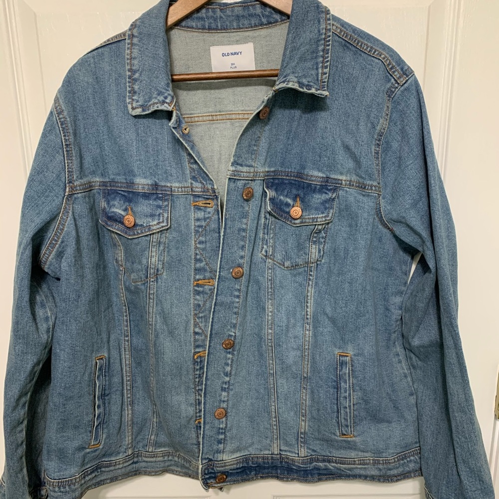 NWOT old navy denim jacket 2X